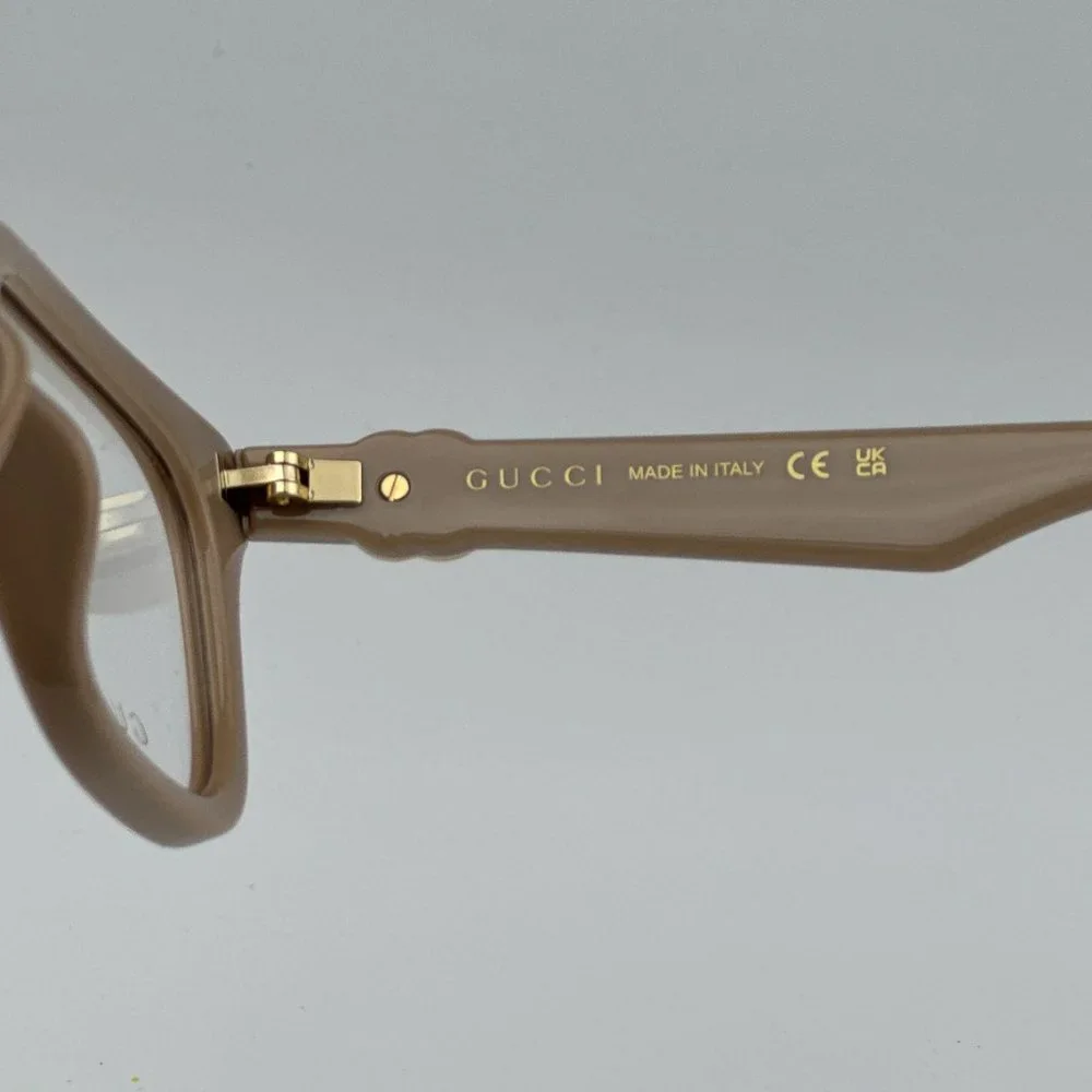 Gucci GG1536O 007 BRAND NEW Eyeglasses Nude Women Square